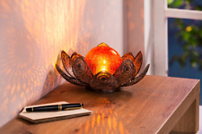 „LED-Leuchte "Lotus" Edle Stimmungsleuchte für Haus und Garten Effektglas Ø 27cm