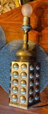 Eine  Zinn-Tischlampe, Spanien