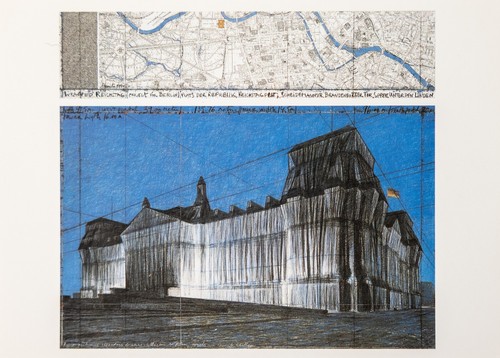 Christo kunstpostkarte - christo,