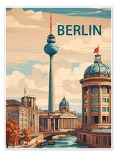 Poster Berlin Reiseplakat -