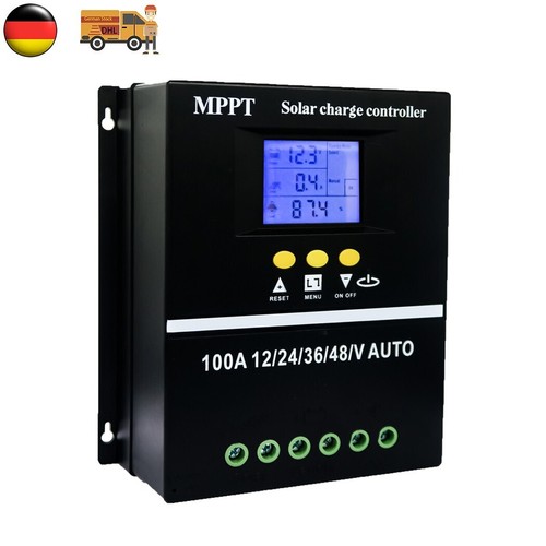 Lcd solar laderegler 100a - lcd,
