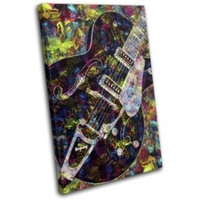 Guitar Colourful Pop Paint