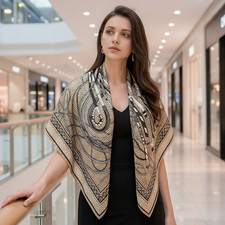 Seidentuch Halstuch beige