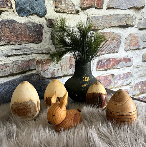 Oster deko set holz osterhase - oster,