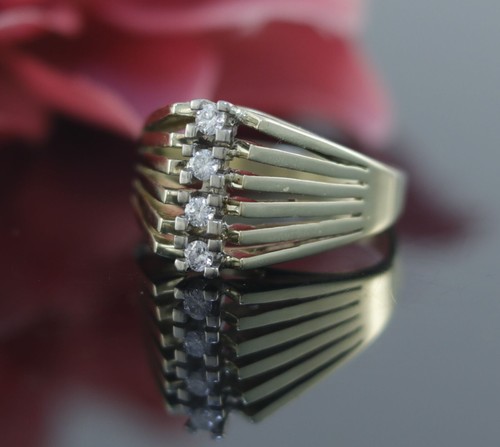 Brillant gold ring 585er - in, /