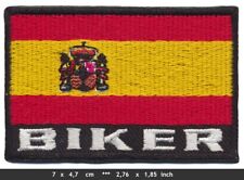 SPANIEN BIKER FLAGGE Aufnäher Patch Motorrad Motocycle Chopper USA