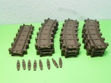 RC Schienen 12 x gebogene 2 gerade zu Eisenbahn 4017 4010 4011 Playmobil 2302