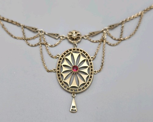 Jugendstil collier kette - jugendstil,