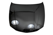 BMW 1er E81 E82 E87 E88 04-13 Motorhaube lackiert 475 Black Saphhire BESCHÄDIGT