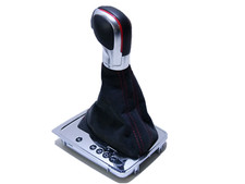 Original VW Passat 3C Sharan DSG Leder Schaltknauf rote Nähte 3C1713203 A