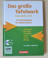 Das große Tafelwerk interaktiv 2.0 Formelsammlung Abitur Niedersachsen + CD