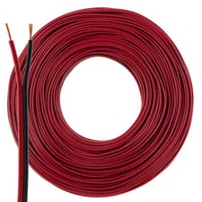 Lautsprecherkabel 2x0,75mm² - 50m - rot-schwarz - CCA - Audiokabel - Boxenkabel