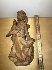 Holz Schnitzerei Engel Mädchen Sternenkind alt?!?