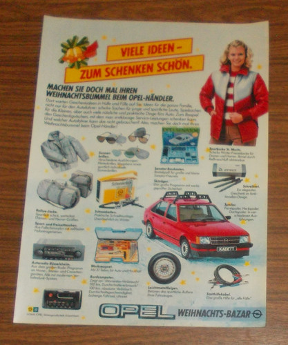 Seltene werbung opel - seltene,