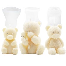 3Stück Bär Silikonform