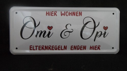 Blechschilder hier wohnen - blechschilder,