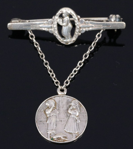 Jugendstil brosche kinder - brosche,