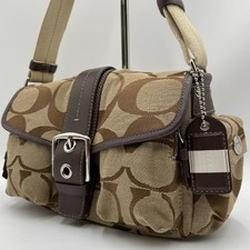 Coach Schultertasche braun