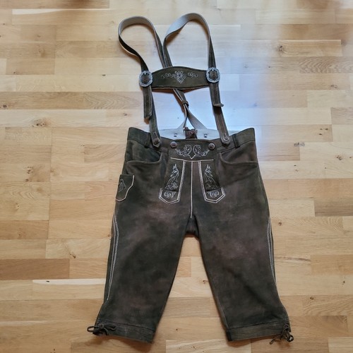 Braune herren lederhose spieth - lederhose,