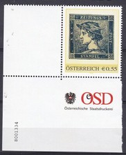 Personalisierte Marke des Blauen Merkur Postfrisch ** noch mit € Zeichen