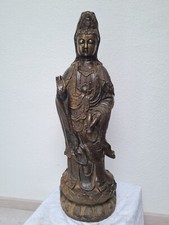 Große Guan Yin Buddha Statue Bronze Tibet Bodhisattva des Mitgefühls