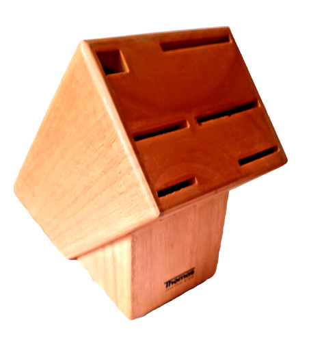 Messerblock aus holz - holz-, thomas