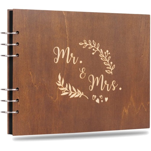 Holz gästebuch hochzeit - gästebuch,