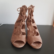 Wildleder Ancle Boot, Peeptoe