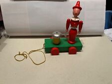 Nachzieh Spielzeug vintage 80er Jahre DDR Nachziehspielzeug Holz Tschechien 1984