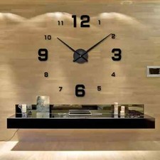 Wanduhr deko design spiegel - wanduhr, 3d