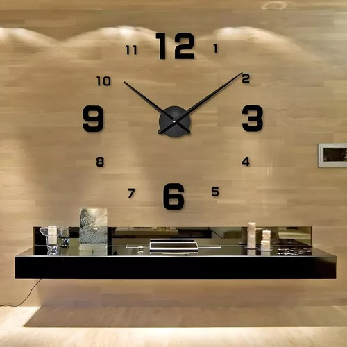 Wanduhr deko design spiegel - 3d,