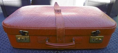 Alter leder koffer braun - alter,