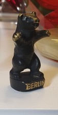 Bronze Figur Bär „BERLIN“ Gravur | Bronzebär | Vintage .