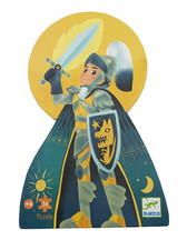 Djeco 3070900072374 Ritter Puzzle 36 Teile Papier Rechteckig