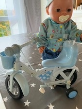 baby born  mit  fahrrad