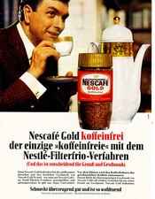 3w20076/ Alte Reklame von 1968 – NESCAFE Gold – koffeinfrei