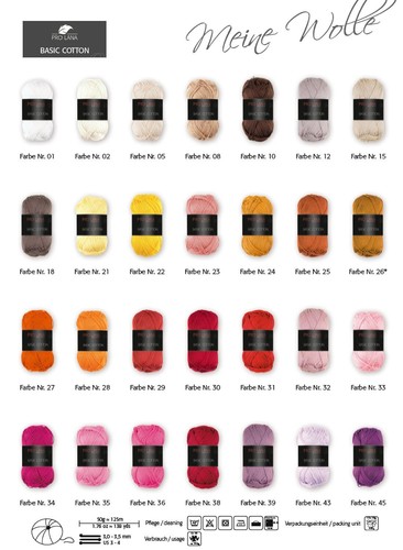Pro lana basic cotton 100 - pro, 100%