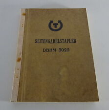 Teilekatalog / Ersatzteilliste WÓZEK WIDLOWY DESTA Seitengabelstapler DBHM 3022 