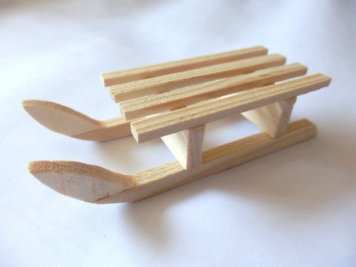 Deko holzschlitten schlitten - holzschlitten,