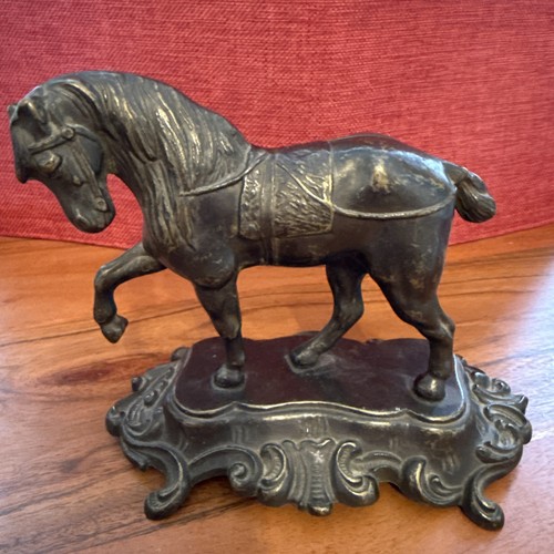 Vintage pferd figur messing - figur,