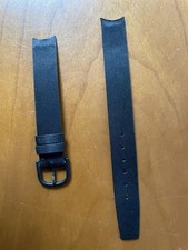 OMEGA Uhr Band Original Band Armband 12 mm Schwarz mit Schnalle