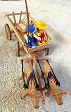 Playmobil 3503 Ochsenkarren Leiterwagen mit Personen Korb Sack  uvam  vintage 