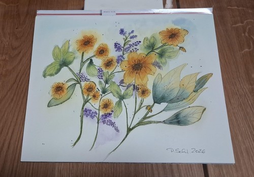 Bild aquarell original - aquarell,