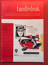 Sonderheft Ackerschlepper 1957 - Zeitschrift Landtechnik  Güldner Lanz IHC