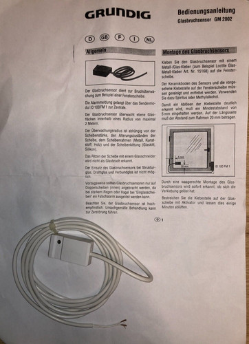 Grundig id100 glasbruchsensor - grundig,