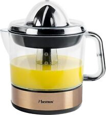 Bestron elektrische Zitrus- & Orangenpresse, inkl. 2 Presskegel und Aromadeckel