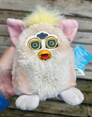 Vintage 1999 furby baby - baby, peachy