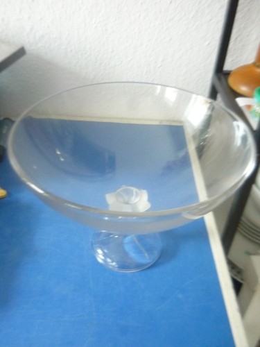 Obstschale glas mit - , fuß