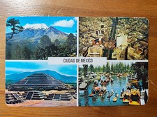 1979 Alte Ansichtskarte Ciudad de Mexico Popocatepetl Teotihuacan Xochimilco