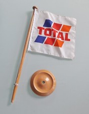 Tischwimpel / Flagge Werbung TOTAL / Fahne Tankstelle Öl Mineralöl Tischfahne